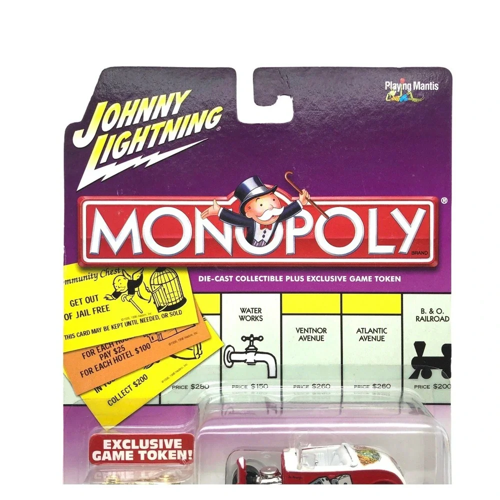 Johnny Lightning‎ Monopoly Dice/Money 1932 '32 Ford Hi Boy Street Rod Car 1/64